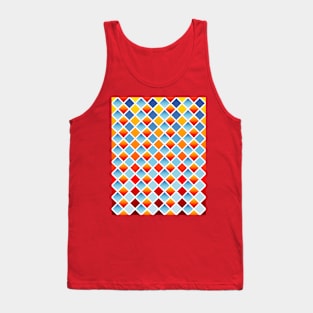 Fire and Snow (Diamond Checkered) Tank Top